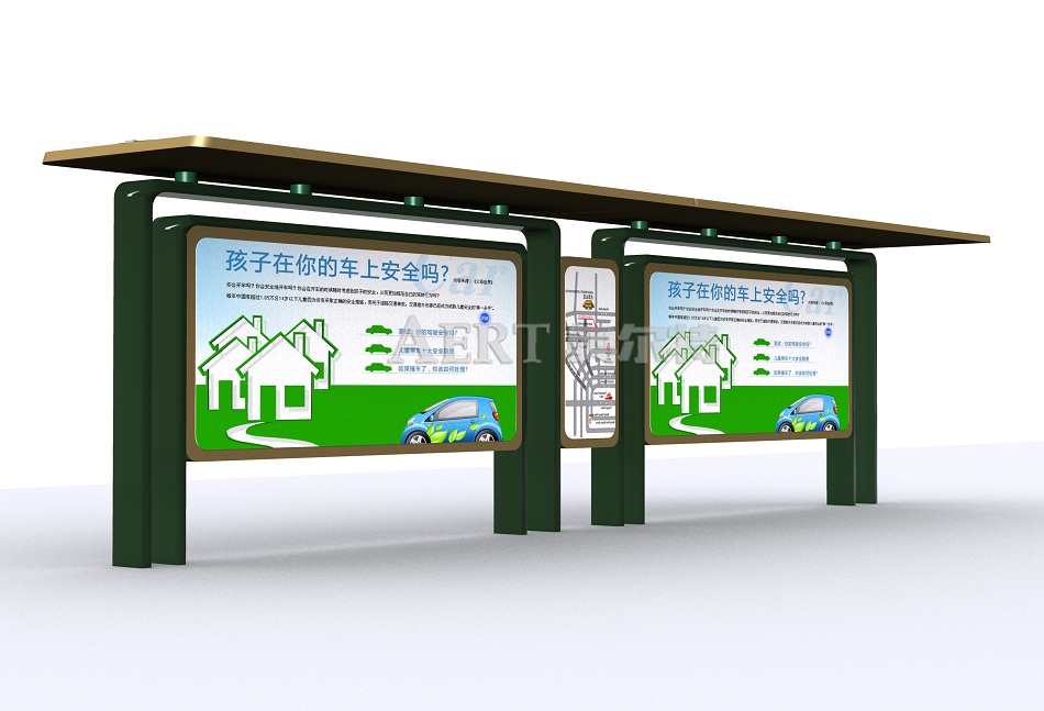 浙江杭州U型公交后候车亭