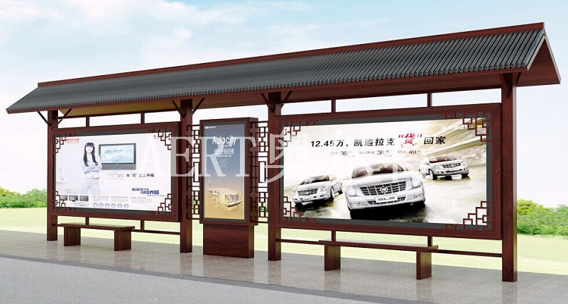 湖北仿古款公交候车亭