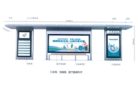 上海嘉定区不锈钢智能公交候车亭发货案例