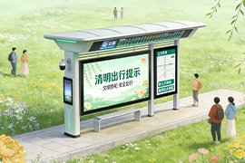 清明踏青 智慧公交候车亭护航