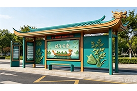 端午节智慧公交候车亭以匠心打造民俗出行场景